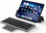 Klawiatury - Dux Ducis Klawiatura bezprzewodowa Bluetooth z touchpadem Dux Ducis OK Series - czarna - miniaturka - grafika 1