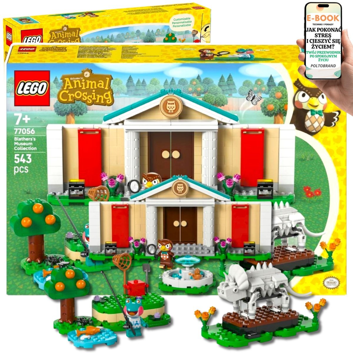 LEGO DLA DZIEWCZYNKI Animal Crossing Blathers i Muzeum Przyrodnicze • Eksponaty, odkrycia i przygoda w świecie Nintendo® Dla Córki Wnuczki 8 9 10 11..