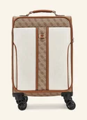Walizki - Guess Walizka Na Kółkach Kerima beige - miniaturka - grafika 1