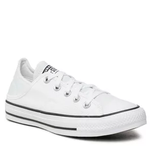 Trampki damskie - Trampki Converse - Ctas Crush Heel Ox A03076C White/White/White - grafika 1