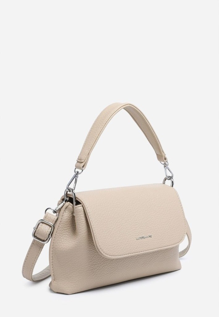 Modna Zgrabna Beżowa Listonoszka Torebka Damska LUIGISANTO