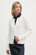 Swetry damskie - Tommy Hilfiger kardigan damski kolor beżowy lekki WW0WW42370 - miniaturka - grafika 1