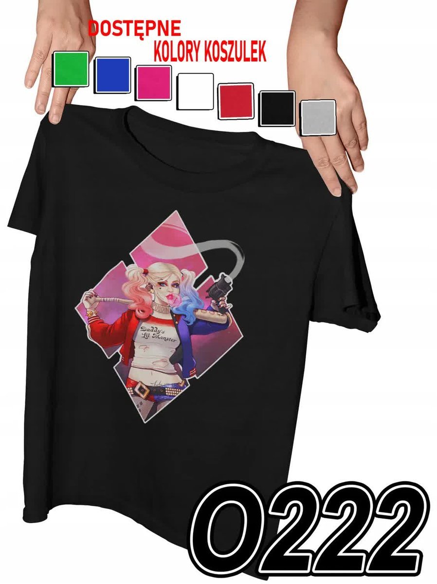 Koszulka Dziecięca Z Nadrukiem Harley Quinn Batman Joker - L 146-152