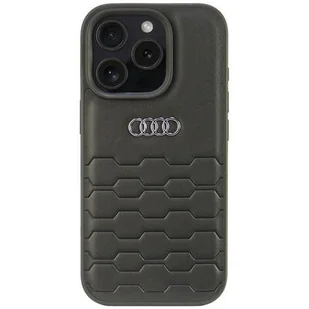Audi Synthetic Leather iPhone 16 Pro 6.3" czarny/black hardcase AU-TPUPCIP16P-GT/D2-BK - Etui i futerały do telefonów - miniaturka - grafika 1