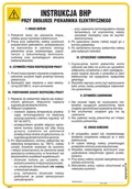 Instrukcje stanowiskowe BHP - IAG37 INSTRUKCJA BHP PRZY OBSŁUDZE PIEKARNIKA ELEKTRYCZNEGO, HN - PŁYTA ELASTYCZNA 0,4MM; (245X350MM) - miniaturka - grafika 1