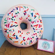 Poduszki dekoracyjne - Poduszka Pączek Duży Donut Różowy - miniaturka - grafika 1