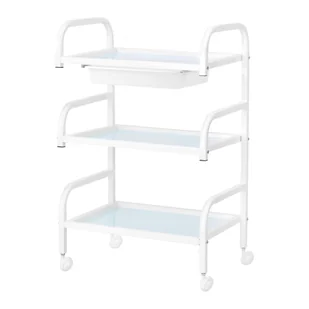 Stolik kosmetyczny Basic 121 biały - Meble kosmetyczne - miniaturka - grafika 1