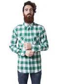 Koszule damskie - koszula CHECKED FLANELL wht/gnr-L - Urban Classics - miniaturka - grafika 1