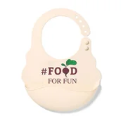 Gryzaki dla dzieci - BABYONO Babyono silikonowy śliniak z regulowanym zapięciem 829/03 - miniaturka - grafika 1