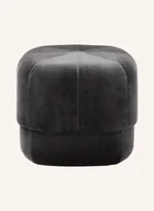 Taborety i hokery - Normann Copenhagen Pufa Circus Z Aksamitu grau - miniaturka - grafika 1