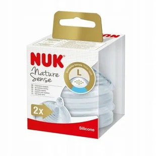 NUK Smoczek do butelki NATURE SENSE 6-18m, papki - Smoczki do butelek - miniaturka - grafika 1