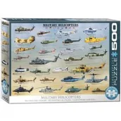 Puzzle - Puzzle 500 Helikoptery wojskowe XXL Nowa - miniaturka - grafika 1