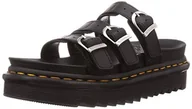 Sandały damskie - Dr. Martens Sandały damskie Blaire Slide, Czarna skóra hydro - 42 EU - miniaturka - grafika 1