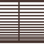 Ogrodzenia - Polbram Brama przesuwna bez przeciwwagi Bali II 4x1,5 m lewa brązowa automat - miniaturka - grafika 1