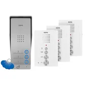 Akcesoria do domofonów i wideodomofonów - Eura-Tech Zestaw domofonowy ADP-63A3 Biały - miniaturka - grafika 1