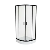 Kabiny prysznicowe - Kabina prysznicowa z brodzikiem 90 x 90 x 190 cm Ultra Liveno - miniaturka - grafika 1