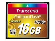 Karty pamięci - TRANSCEND TS16GCF1000 Transcend karta pamięci 16GB Compact Flash 1000x (Odczyt 160MB/s ,zapis 70MB/s) - miniaturka - grafika 1