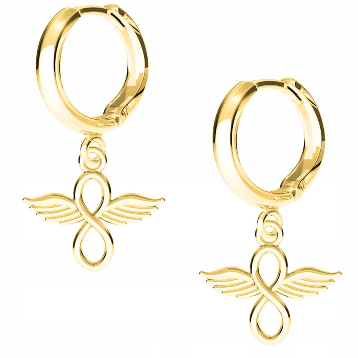 Kolczyki złote Nieskończoność 925