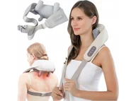 Masażery - Bezprzewodowy masażer karku kręgosłupa kołnierz Shiatsu do masażu szyi ramion ciała - miniaturka - grafika 1