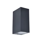 Lampy ogrodowe - Inspire Kinkiet zewnętrzny Corfu czarny 2 x GU10 IP54 LED - miniaturka - grafika 1