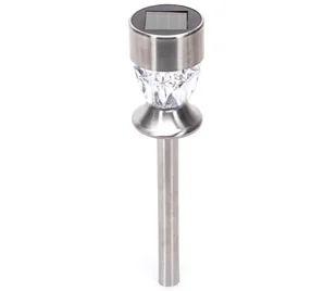Aigostar - LED Lampa solarna LED/0,006W/1,2V 35,5cm chrom 2700K IP44 - Lampy ogrodowe - miniaturka - grafika 1