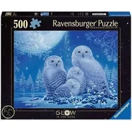 Puzzle - Puzzle RAVENSBURGER Świecące w ciemności Sowy 12000479 (500 elementów) - miniaturka - grafika 1