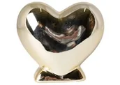 Skarbonki - Skarbonka serce złote 10 cm - miniaturka - grafika 1