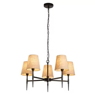 Gothic lampa wisząca 5xE14 czarna 30690-5BK - Lampy sufitowe - miniaturka - grafika 1
