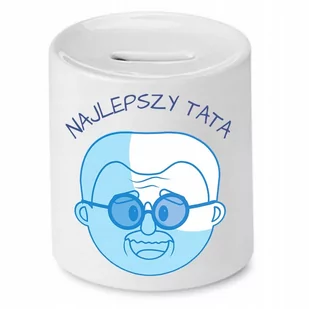 SKARBONKA DLA TATY NAJLEPSZY TATA PREZENT z Nadrukiem ze Zdjęciem - Skarbonki - miniaturka - grafika 1