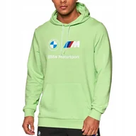 Bluzy męskie - Puma bluza męska zielona Bmw 533399 15 M - miniaturka - grafika 1