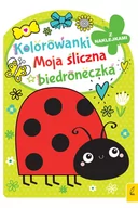 Kolorowanki, wyklejanki - Kolorowanki z naklejkami. Moja śliczna biedroneczka - miniaturka - grafika 1