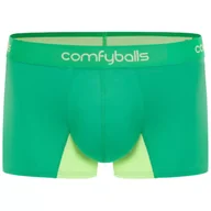 Bielizna sportowa męska - COMFYBALLS Bokserki do biegania REGULAR PERFORMANCE apple green - miniaturka - grafika 1