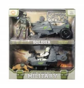 Samochody i pojazdy dla dzieci - Zestaw wojskowy figurki akcesoria pojazdy - miniaturka - grafika 1