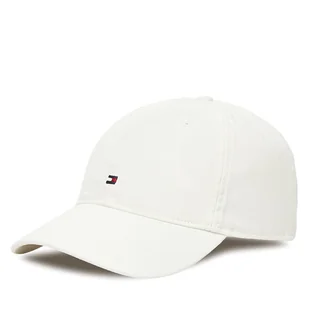 Czapka z daszkiem Tommy Hilfiger Flag Soft 6 Panel AM0AM13426 Biały - Czapki męskie - miniaturka - grafika 1
