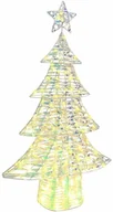 Ozdoby bożonarodzeniowe - vidaXL Choinka z 160 diodami LED Ciepła biel 150 cm PET - miniaturka - grafika 1