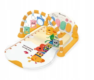 Mata Składana Żółta Żyrafa Z Efektami Dla Niemowląt Zabawa Sensoryczna - Maty edukacyjne - miniaturka - grafika 1