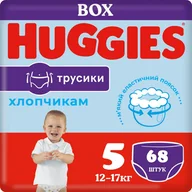 Pieluchy - Huggies Jednorazowe pieluchy Pants Rozmiar 5 dla chłopców 12-17 kg, 68 szt. - miniaturka - grafika 1