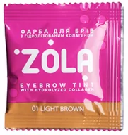 Akcesoria i kosmetyki do stylizacji brwi - Project Lashes, Farbka Do Brwi Zola, 01 Light Brown + Oksydant - miniaturka - grafika 1