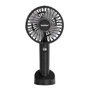 Wentylator Leziter Galar przenośny wentylator USB z uchwytem 4 W 1200 mAh czarny - Wentylatory Wentylator Leziter Galar przenośny wentylator USB z uchwytem 4 W 1200 mAh czarny - Wentylatory - miniaturka - grafika 1