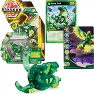 Figurki dla dzieci - Bakugan Legends Nova Ventus Trox świecąca figurka + karty + bakucores - miniaturka - grafika 1