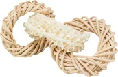 Akcesoria dla gryzoni - Trixie Zabawka naturalna, dla kawii domowych/królików, trukwa/rattan/liście kukurydzy, śr.13 cm - miniaturka - grafika 1