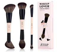 Pędzle do makijażu - Jessup Makeup Lover Collection VI Zestaw Pędzli do Makijażu Peach Dust T508 - miniaturka - grafika 1