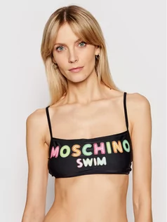 Stroje kąpielowe - Moschino Underwear & Swim Góra od bikini A5723 5211 Czarny - grafika 1