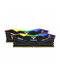 Team Group DDR5 - 48GB - 6400 - CL - 32 (2x 24 GB) dual kit, RAM (Kolor: CZARNY, FF3D548G6400HC32ADC01, INTEL XMP, AMD EXPO) - Pamięci RAM - miniaturka - grafika 1