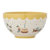 Zestawy naczyń dla dzieci - Żółto-kremowa kamionkowa miska dla dzieci ø 13,5 cm Celebrate – Bloomingville Mini - miniaturka - grafika 1
