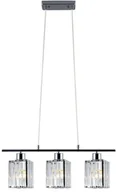 Lampy sufitowe - ELEM Symetryczna lampa z kryształowymi kloszami 6791/3 8C z serii LUKSOR - miniaturka - grafika 1