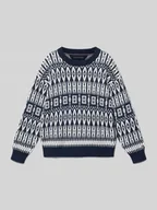 Swetry dla chłopców - Sweter z dzianiny o kroju regular fit z mieszanki bawełny model ‘FAIRISLE’ - miniaturka - grafika 1