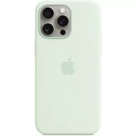 Etui i futerały do telefonów - Etui APPLE Silicone Case MagSafe do iPhone 15 Pro Max Pastelowa mięta | Bezpłatny transport - miniaturka - grafika 1