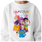 Bluzy dla dziewczynek - BLUZA DZIECIĘCA K-POPOWE ŁOWCZYNIE DEMONÓW HUNTRIX 122-128 BAWEŁNIANA - miniaturka - grafika 1