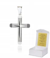 Biżuteria dla dzieci - 925 Srebrny Krzyżyk Katolicki 925 1,64g 3,7cm K2 - miniaturka - grafika 1